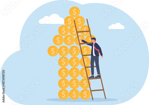 Illustrating of business concept, eps 10