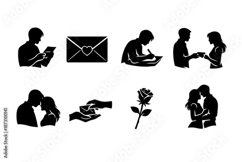 Food and drink icon set. Containing cuisine, beverage, meal, nutrition, snack, dessert, ingredient, recipe and more.