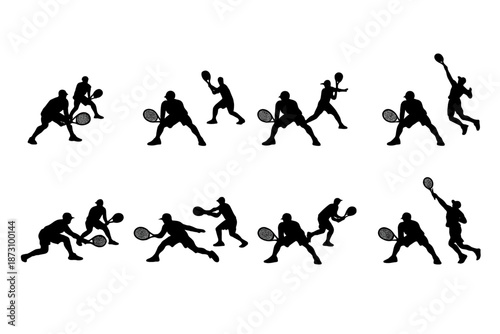 Sports and Fitness Icon Set. Containing tennis, basketball, running, cycling, yoga, gym, soccer, swimming and more.