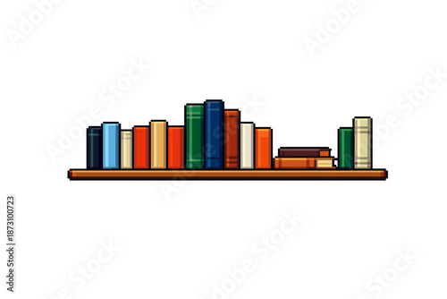 Books and reading icon set. Containing library, shelf, literature, knowledge, education, study, reader, volume, text, pages, print, cover, bookmark,