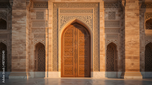 Ornate Golden Islamic Archway