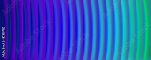 Blue and green frosted ribbed glass texture background