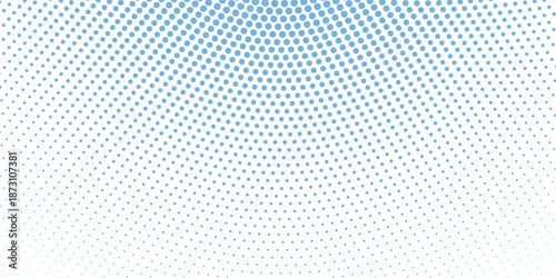 Light BLUE vector illustration which consist of circles. Dotted gradient design for your business. Creative geometric background in halftone style with colored spots eps10