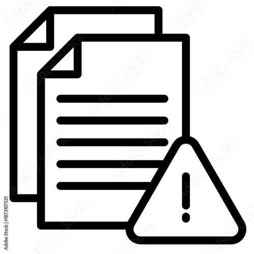 Contigency Warning and attention icons. icon vector illustration