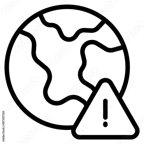 Global risk Warning and attention icons. icon vector illustration