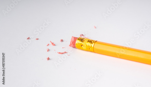 Canvas Print Eraser on paper