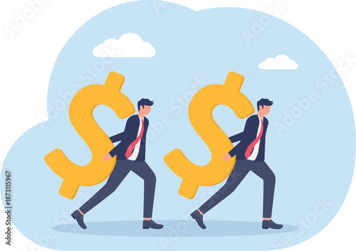 Illustrating of business activities, eps 10