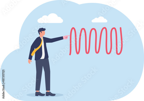 Illustrating of business activities, eps 10