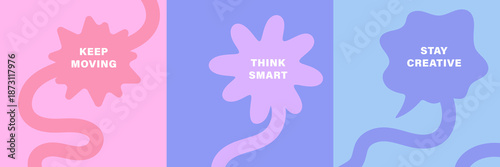 Vibrant abstract poster with flowing shapes in warm colors featuring colorful, fluid wavy lines for a dynamic, modern feel, motivational design typography for creative wall art