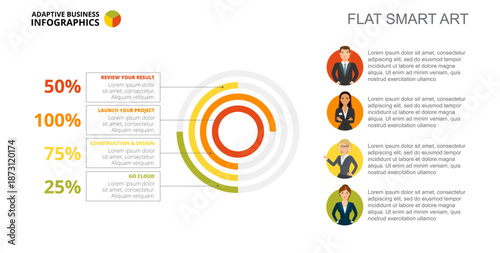 Doughnut Chart Slide Template