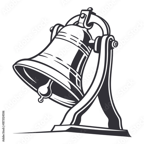 Vintage bell on stand