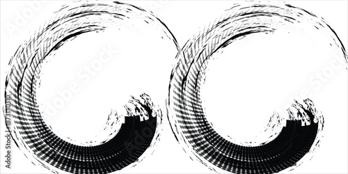 Abstract Zen Enso Circle Brush Stroke Logo Style for Minimal, Modern Art and Meditation,art,ilustration,abstract