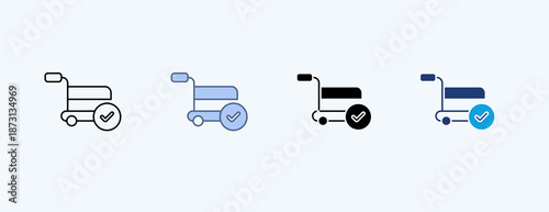 Sales Multiple Icon Illustration Vector