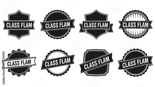 Class Flam Vintage Badges and Labels Collection.