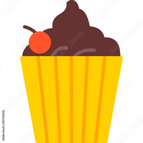 Cupcake with frosting Icon