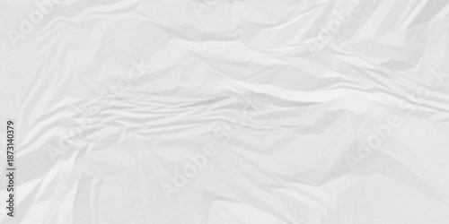 Creased paper page detail wrinkle blank white canvas rough blank design. old paper crumple texture wrinkle parchment empty letter texture.
