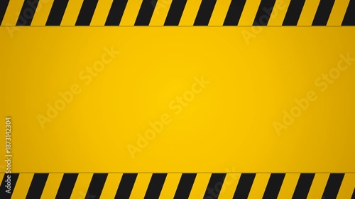 Industrial Hazard Frame Construction Warning 4K Seamless Loop