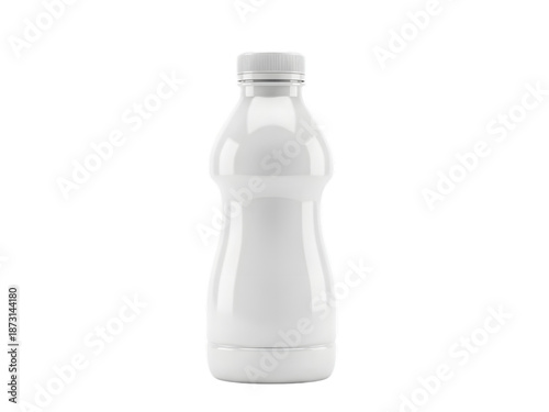 Wallpaper Mural Empty white plastic bottle isolated on transparent background, isolated on white background Torontodigital.ca