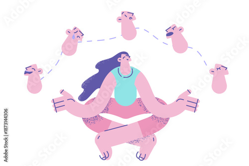 Bipolar disorder and mental health concept