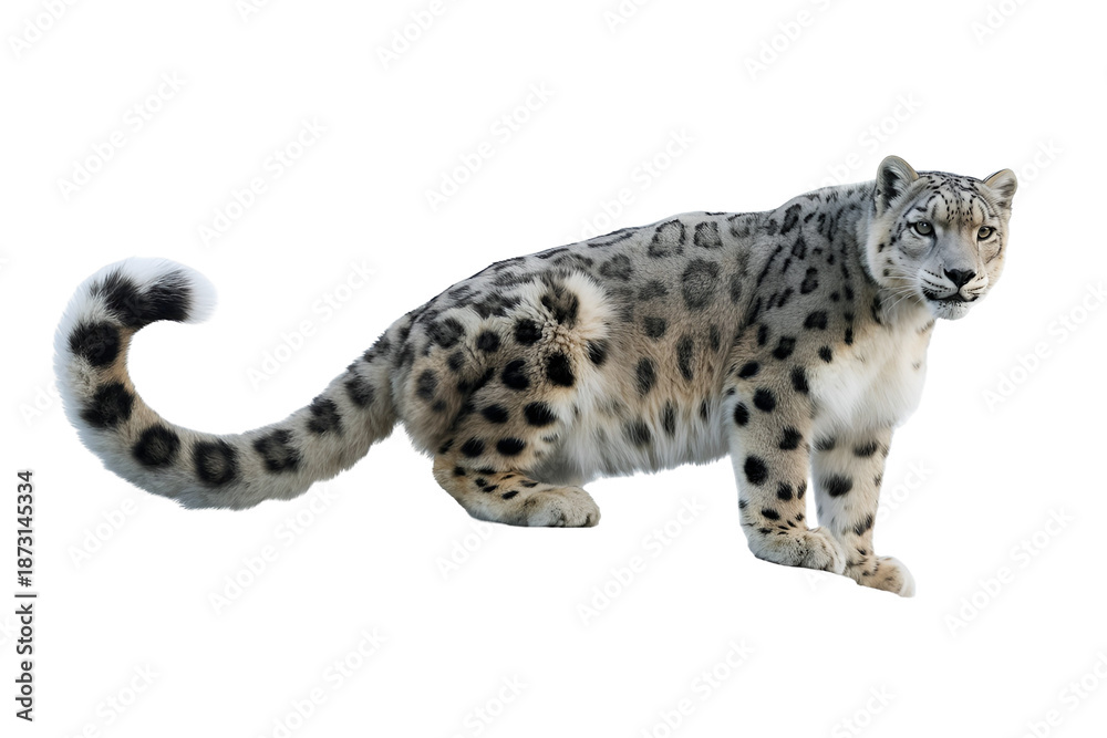Fototapeta premium Snow leopard walking