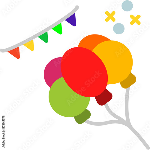Helium balloons Icon