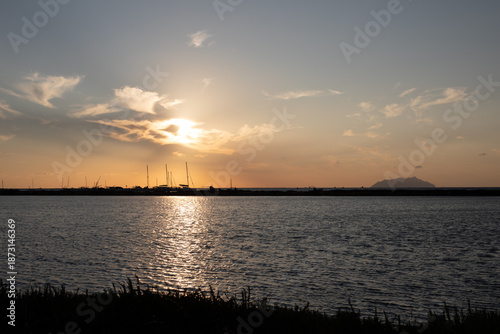 Sicilian salt flats during an aperitif