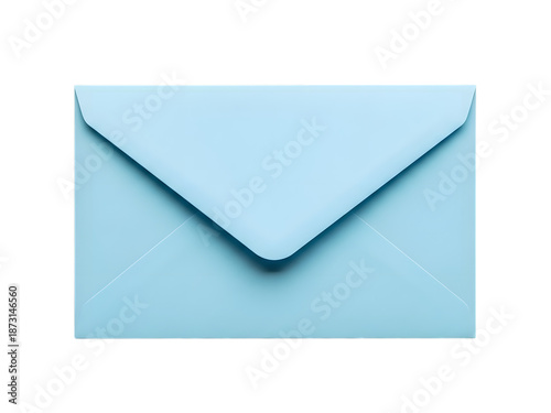 Wallpaper Mural Light blue sealed envelope isolated on transparent background, isolated on white background Torontodigital.ca
