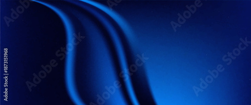 Abstract vector background luxury blue cloth or liquid wave or wavy folds of grunge silk texture satin velvet material, luxurious background or elegant wallpaper