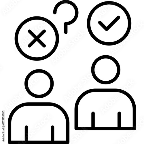 Net promoter score symbols Icon
