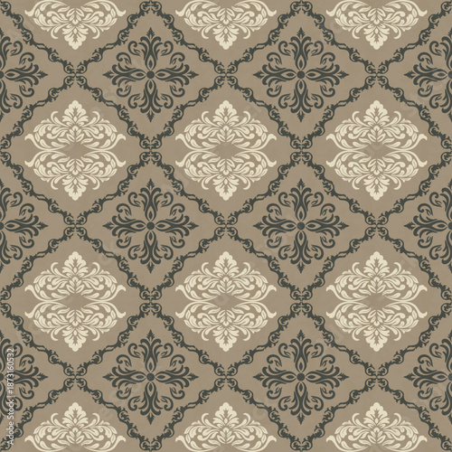 Damask refers to woven fabric with floral or geometric patterns created from a special weave that creates a distinctive pattern on the fabric. This weaving uses a technique of using multi-colored yarn