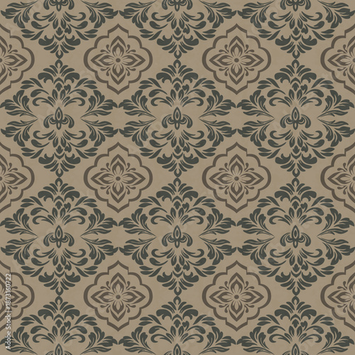 Damask refers to woven fabric with floral or geometric patterns created from a special weave that creates a distinctive pattern on the fabric. This weaving uses a technique of using multi-colored yarn