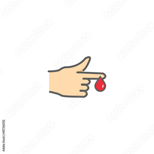vector design for taking a blood sample from the finger