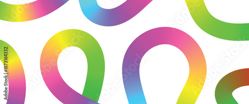   colorful gradient color shapes pattern with bold wave lines  colorful gradient line  Colorful gradient organic line elements collection colorful gradient wave ribbon design.