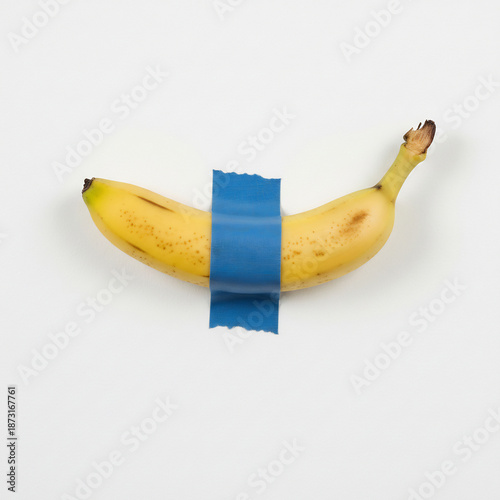banana on white background