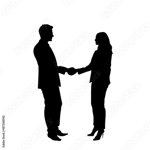 two business people shaking hands