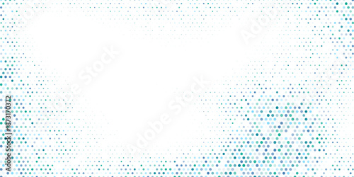 blue and green dots over white background. circles halftone design. template pattern for web pages.