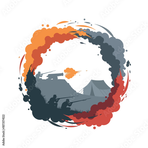 Battle Scene Illustration