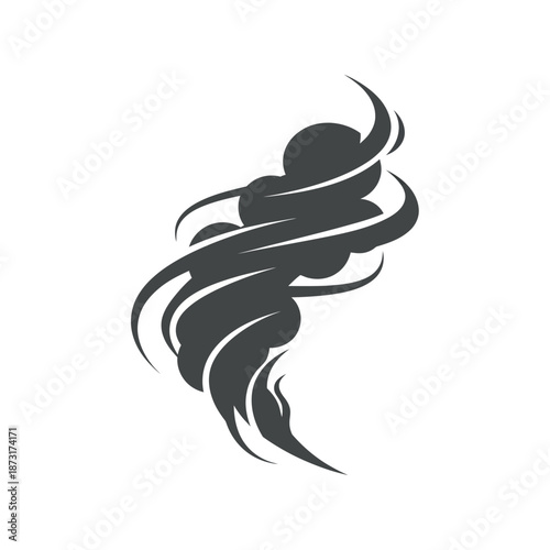 Dynamic Smoke Vortex Graphic