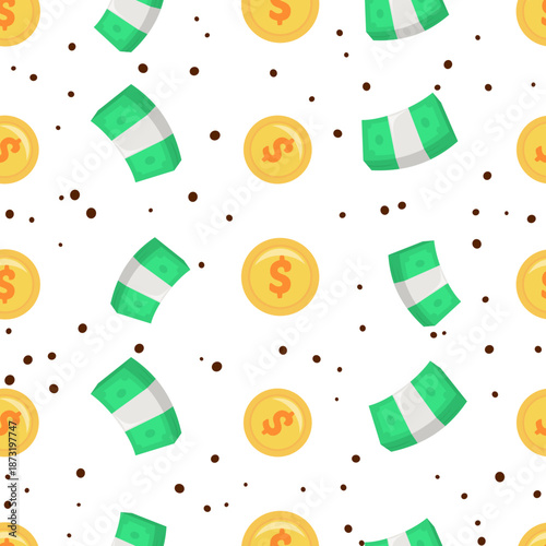 seamless pattern with dot business theme