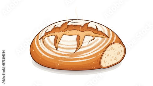 A Classic Red and White Striped Umbrella Standing Open Against a Stark White Background