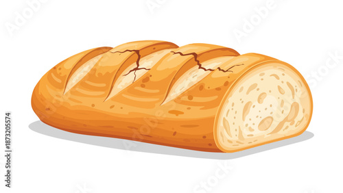 A singular, sealed cardboard shipping container rendered in flat vector illustration style with prominent taped seam detail and subtle shadow casting