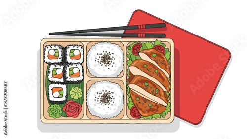 A vibrant vector illustration of a perfectly constructed classic cheeseburger featuring a sesame bun, fresh lettuce, tomato, onion, melting cheese,