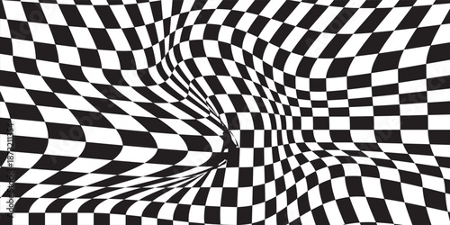 Black and white checkered pattern, Checkerboard seamless pattern