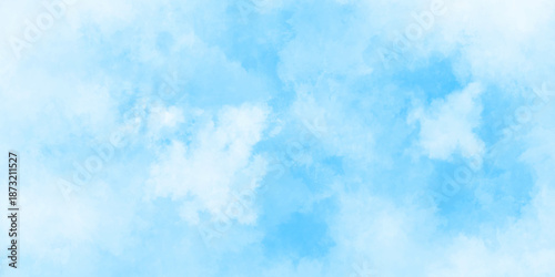 Abstract grunge sky blue soft painted watercolor paint splash. inspiring views of fluffy clouds blue sky background. cloudy blue sky various natural clouds and smoke. morning cloud in the sky.