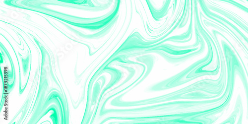 Abstract background of light green liquid marble surface liner design. marble liquid ink texture. ink backdrop with wavy pattern. liquify swirl light blue colour art.	
