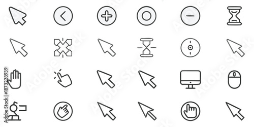 set of arrow icons vector simple black design use