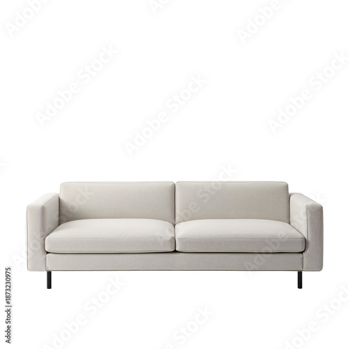 Modern Sofa in Light Color Showcasing Simple Design in a Living Room Setting