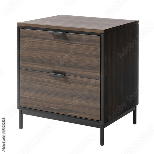 Nesting Tables in Black Metal and Natural Wood Design Located in a Bright Liv...