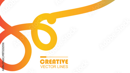 Color Line Abstract Patterns. Rainbow Gradient Ribbon Backgrounds. Gradient Symphony Abstract Lines vector illustration