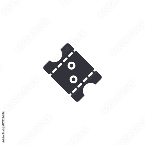 Ticket voucher icon symbolizing coupons, promotional codes, event access, or redeemable offers in digital commerce platforms.